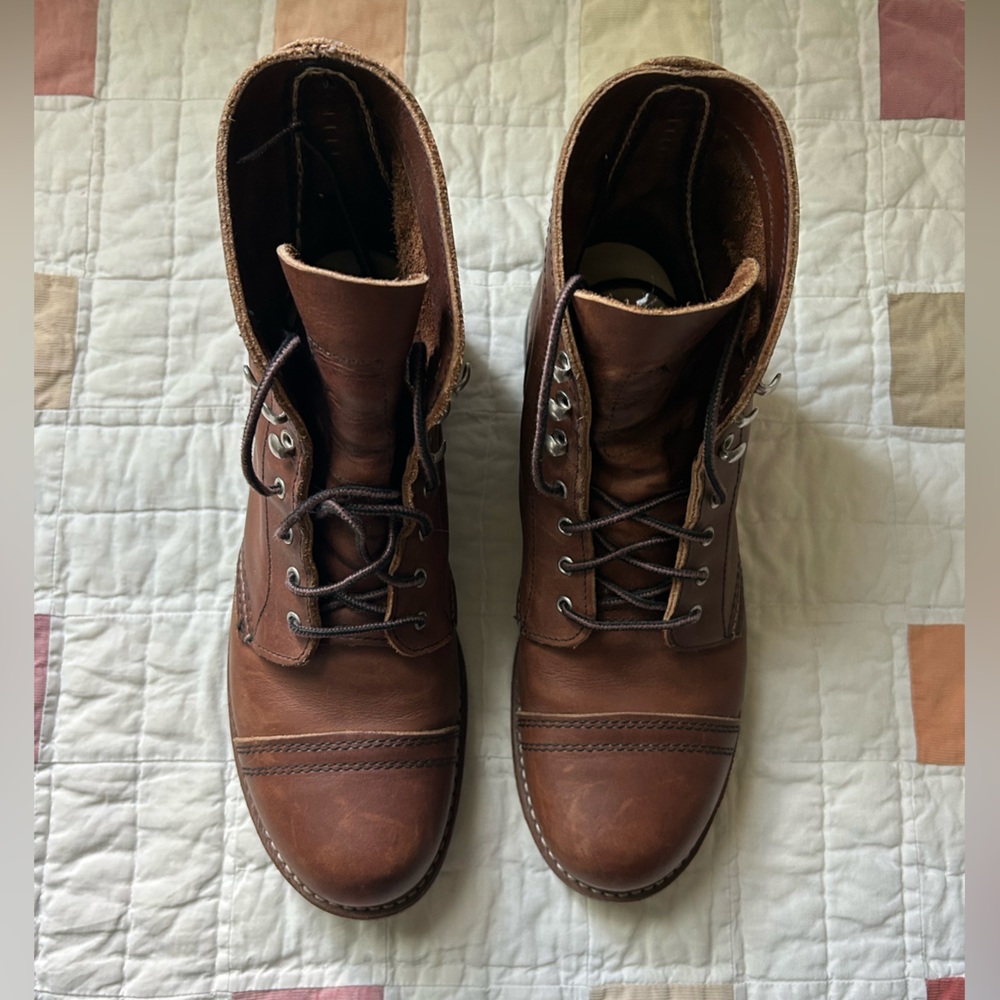 Red wing iron ranger leather boots - like new - Picture 3 of 8